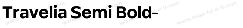 Travelia Semi Bold字体转换